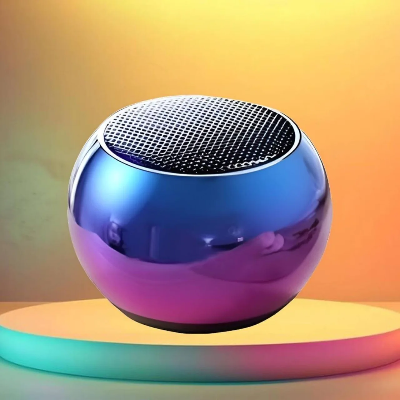 GUPTA ENTERPRISES Mini Boost 4 Bluetooth Speaker – Wireless Round Pocket Speaker, 5 W, Bluetooth 5.3 with FM Radio